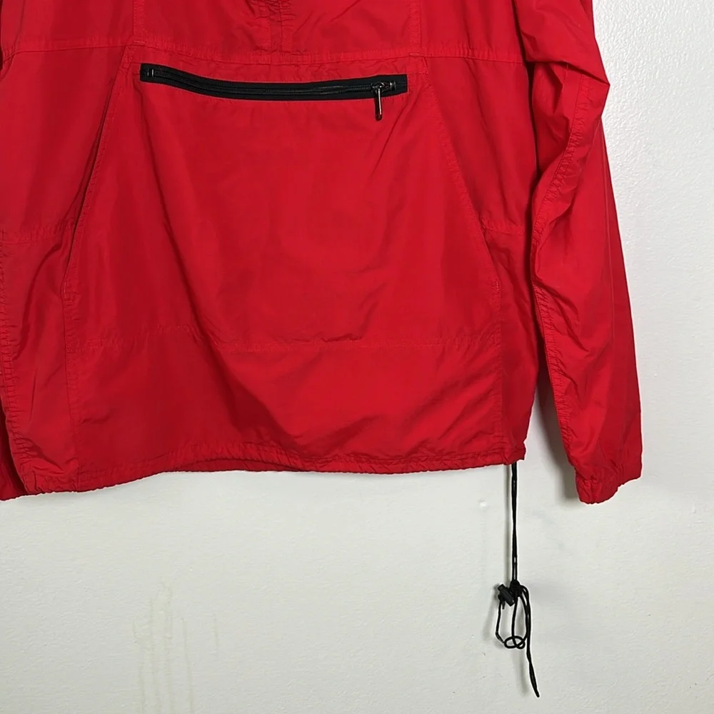 LL Bean Vintage Made in USA Pullover Windbreaker‎ in Red size medium